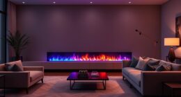top multicolor electric fireplaces