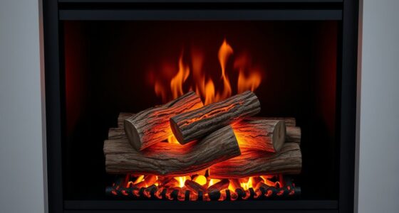 top narrow electric fireplace sets