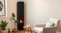 top office corner fireplaces