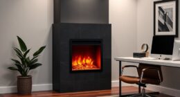 top office electric fireplace inserts