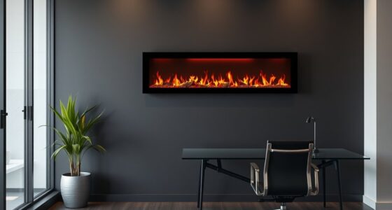 top office electric fireplace options