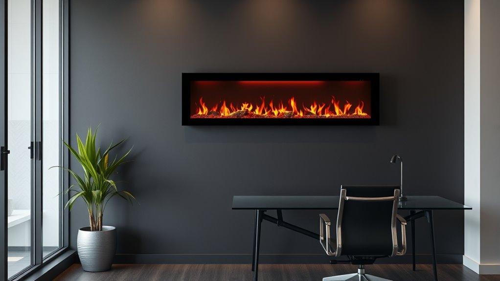 top office electric fireplace options