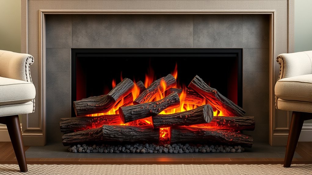 top realistic electric fireplaces