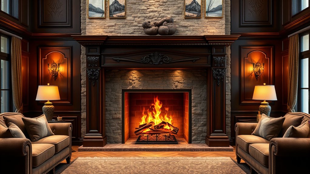top realistic fireplace mantel designs