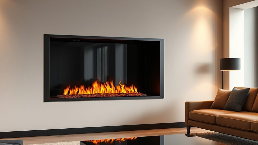 top realistic recessed fire frames