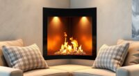 top stylish corner fireplaces