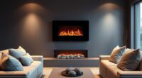 top wall mounted electric fireplaces