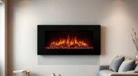 top wall mounted electric fireplaces