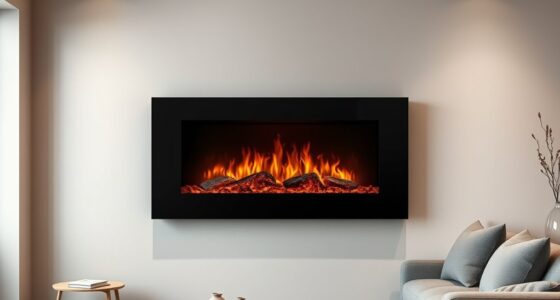 top wall mounted electric fireplaces