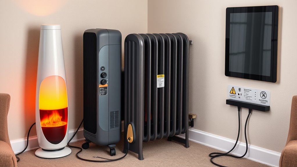 types of space heaters