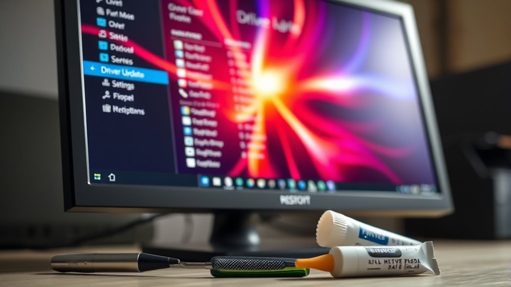 update or reinstall display drivers