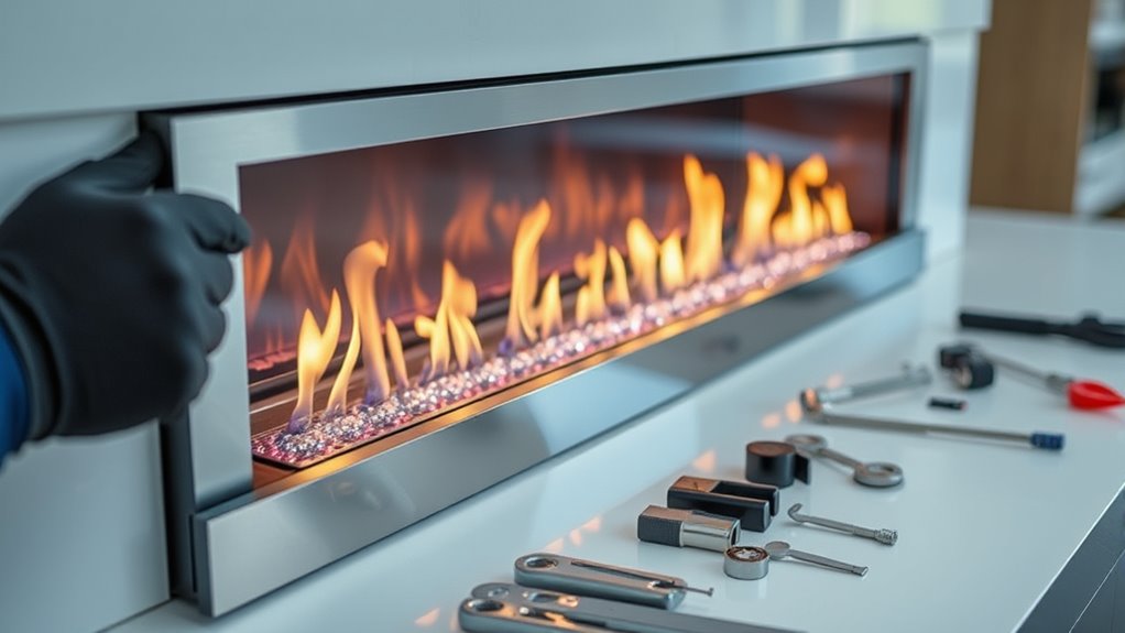 upgrade fireplace energy efficiency