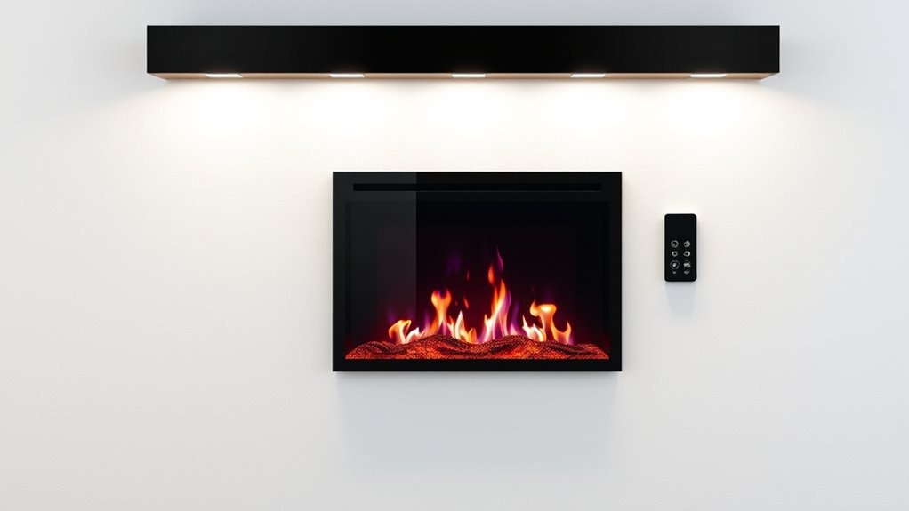 variety of customizable electric fireplaces