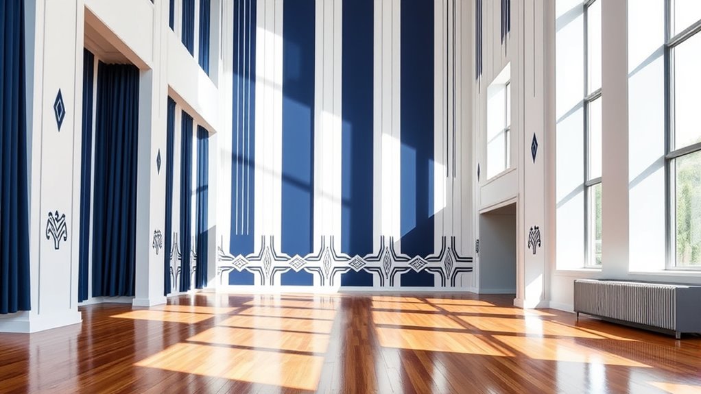 vertical pattern height illusion
