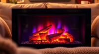 vibrant multicolor electric fireplaces