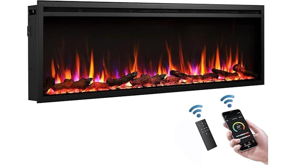 wall mounted electric fireplace