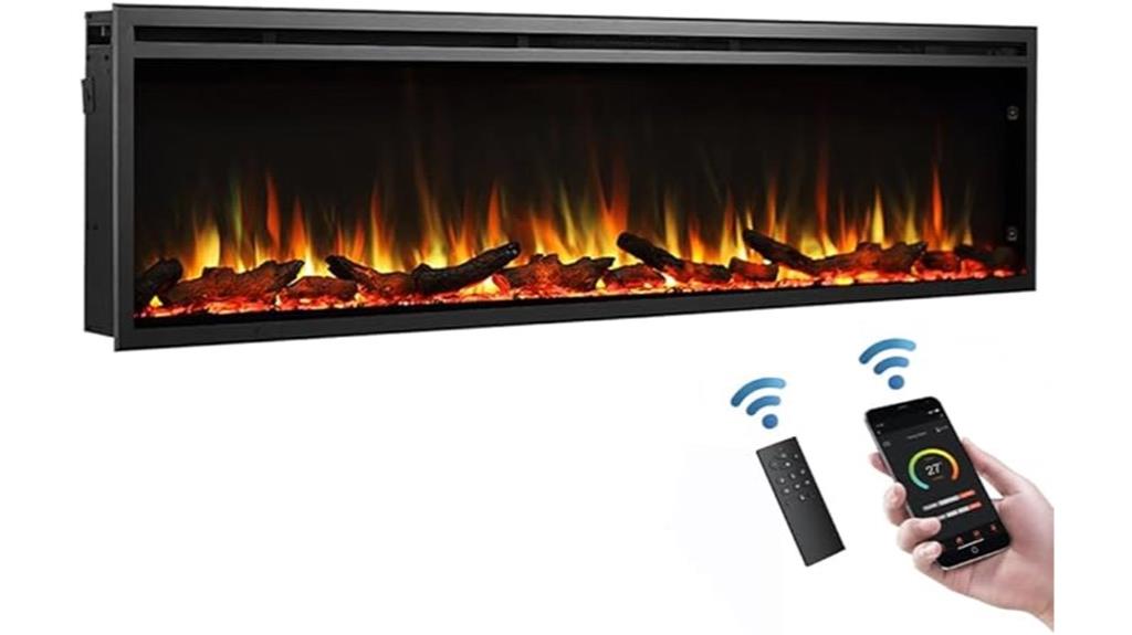 wall mounted electric fireplace