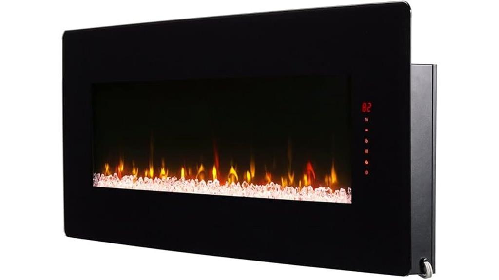 wall mounted electric fireplace