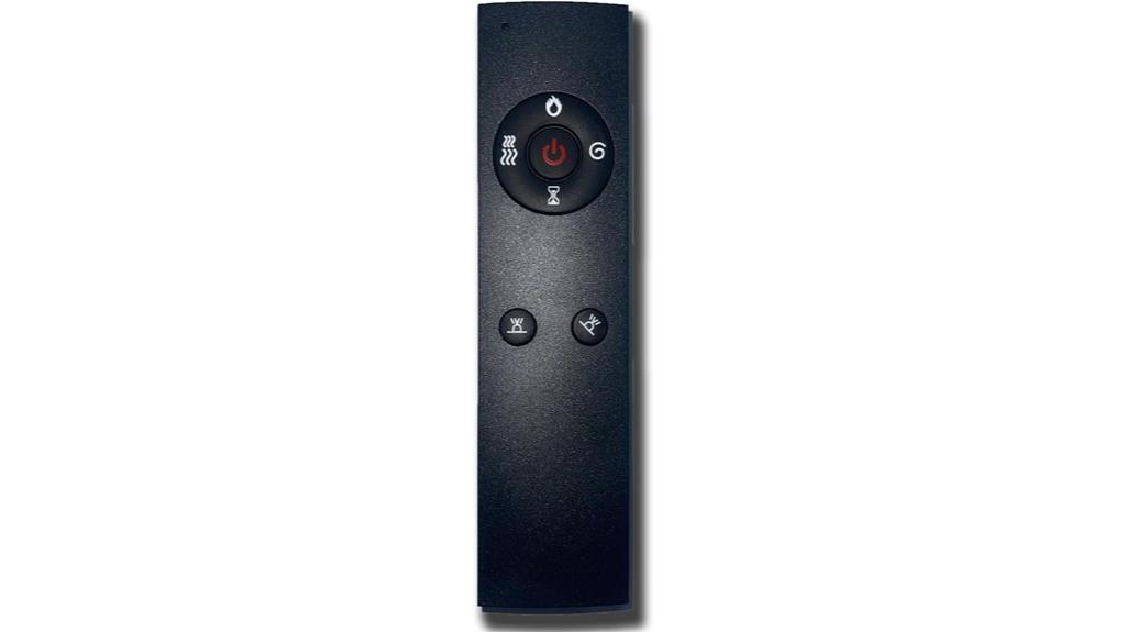 wall mounted electric fireplace remote