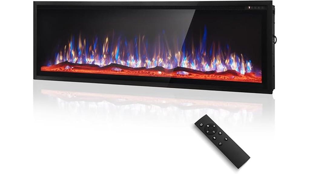 wall mounted electric fireplace