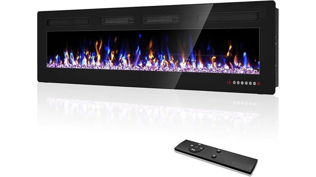 wall mounted electric fireplace