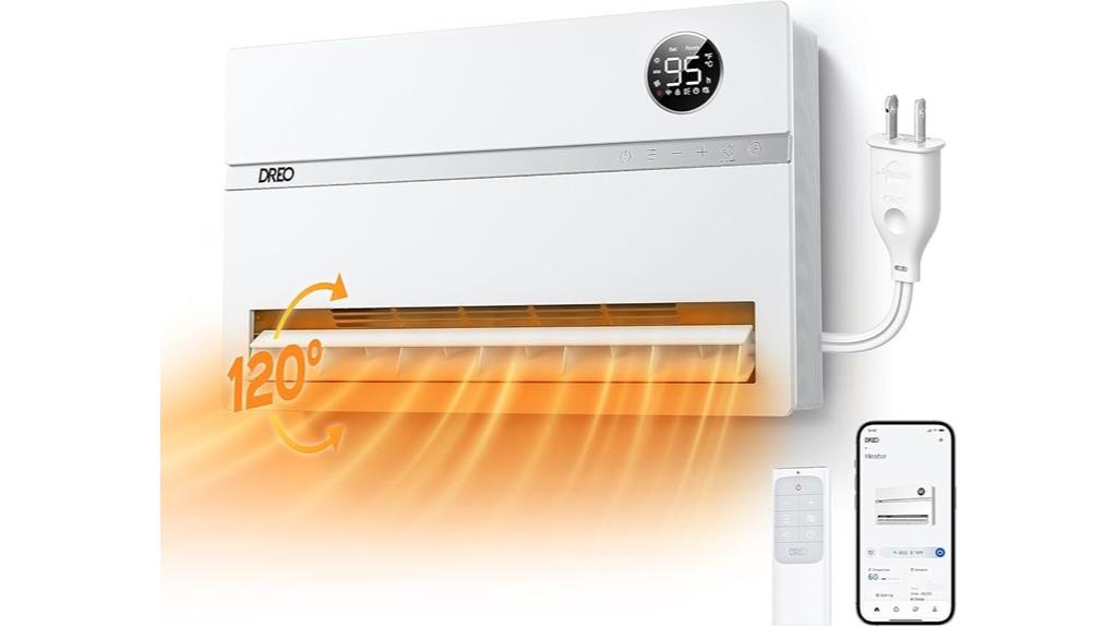 wall mounted heater with thermostat
