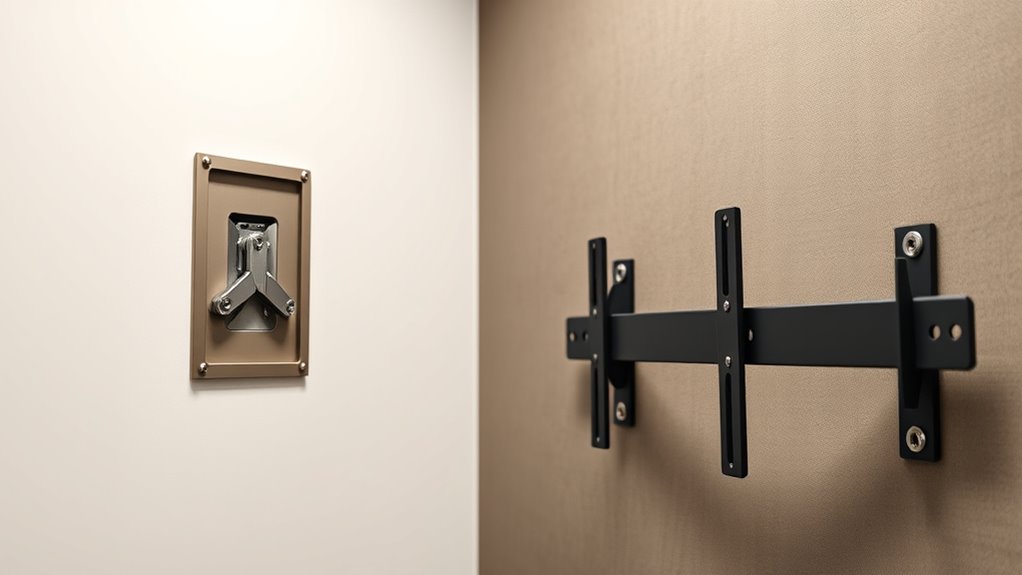 wall mounts are less secure