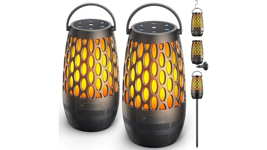 waterproof flame light speaker