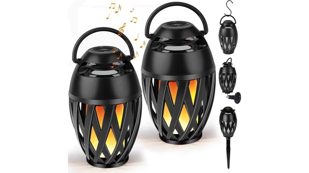 waterproof led flame speaker