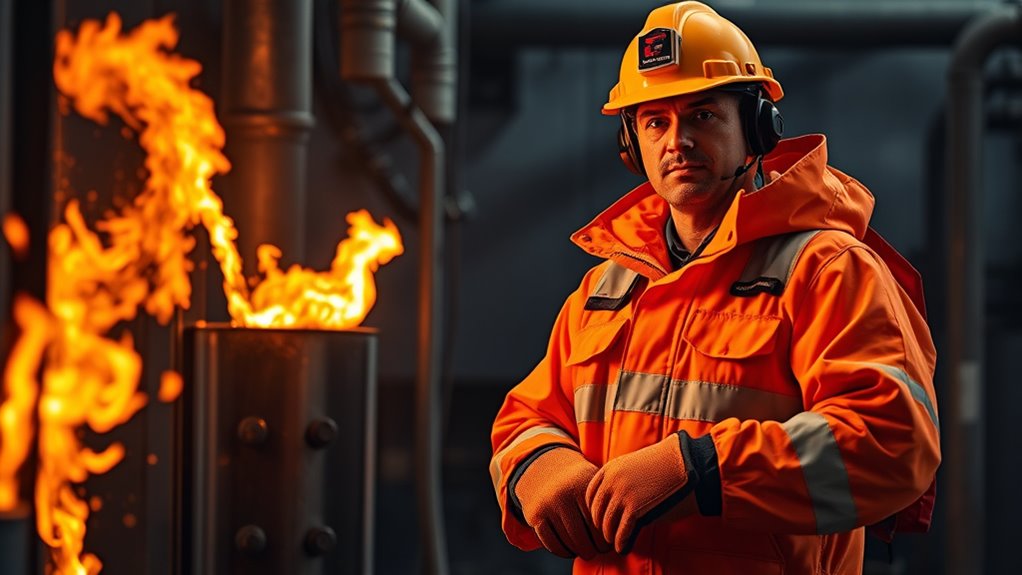 wear protective flame gear