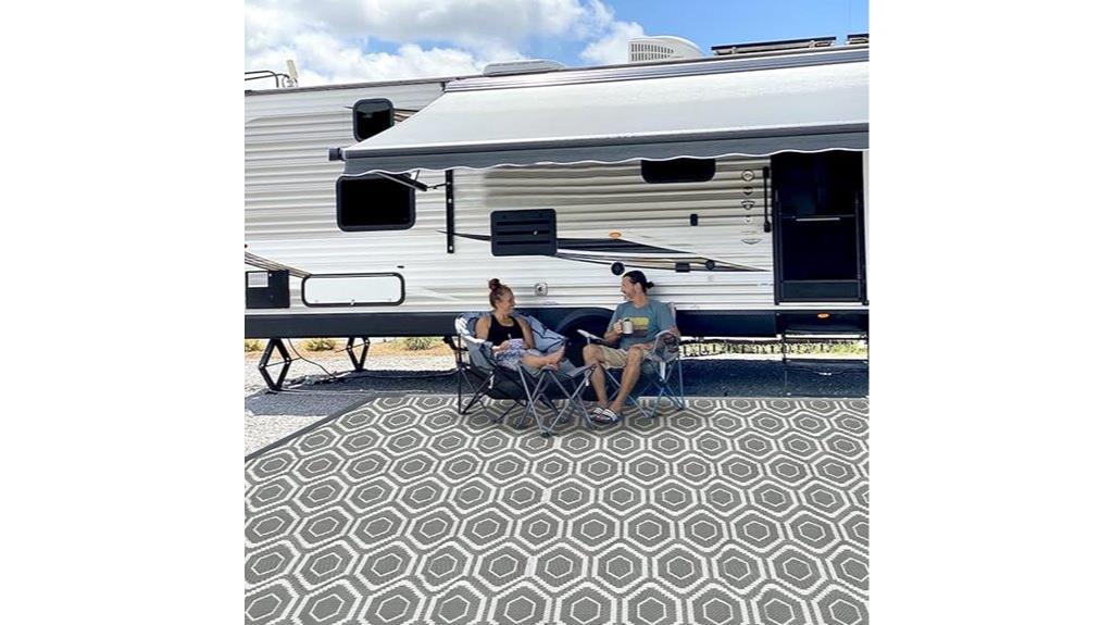 weatherproof reversible camping rug