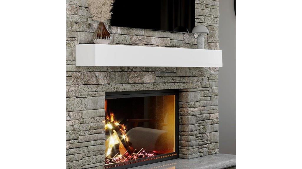 white matte floating shelf