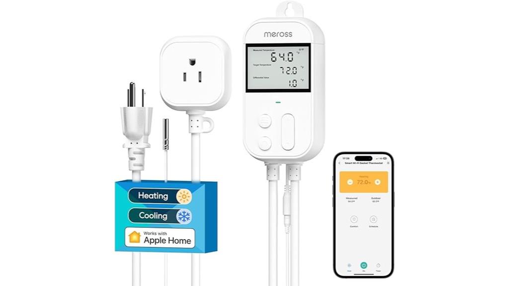 wi fi controlled thermostat outlet