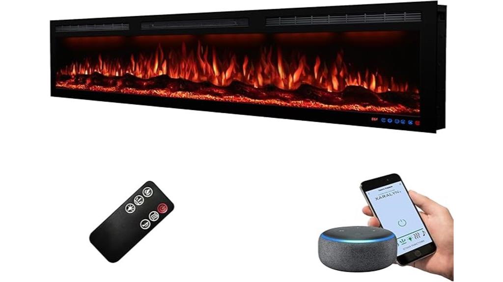 wifi controlled electric fireplace