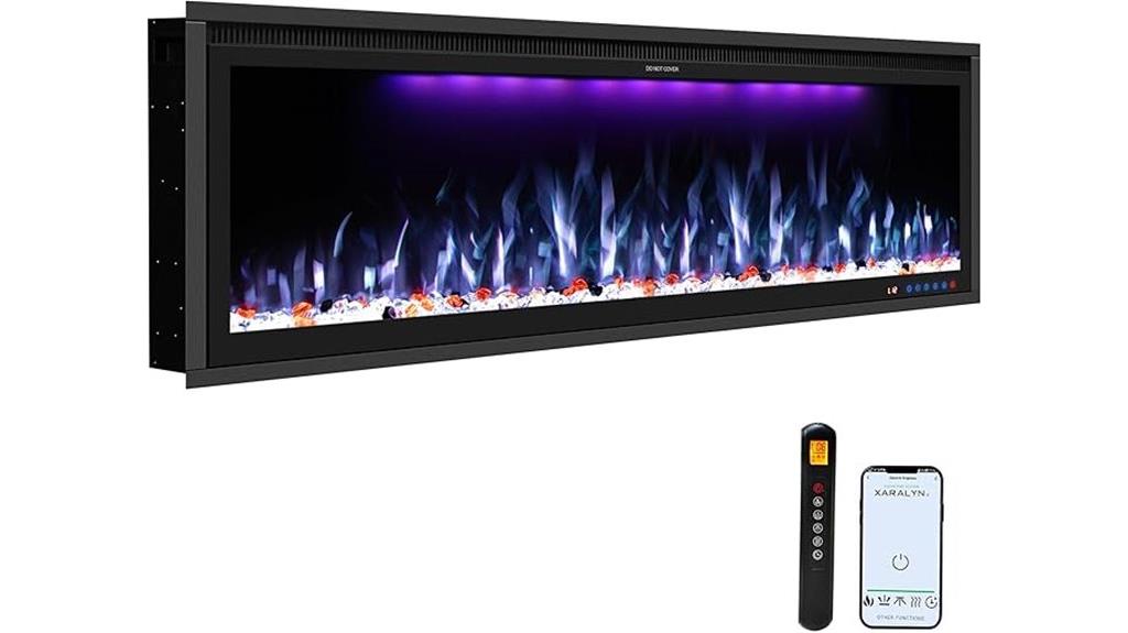 wifi controlled electric fireplace