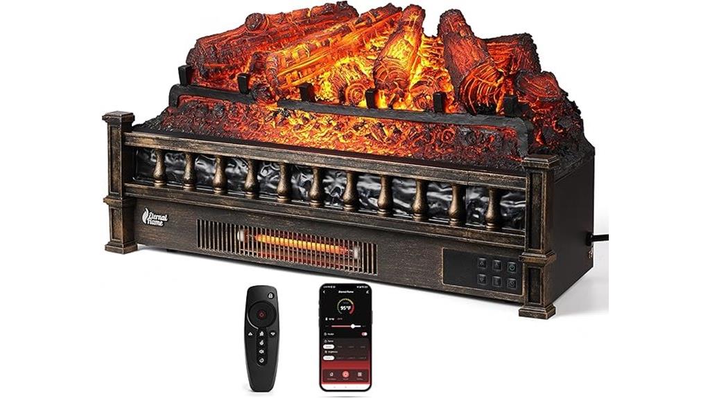 wifi infrared quartz fireplace