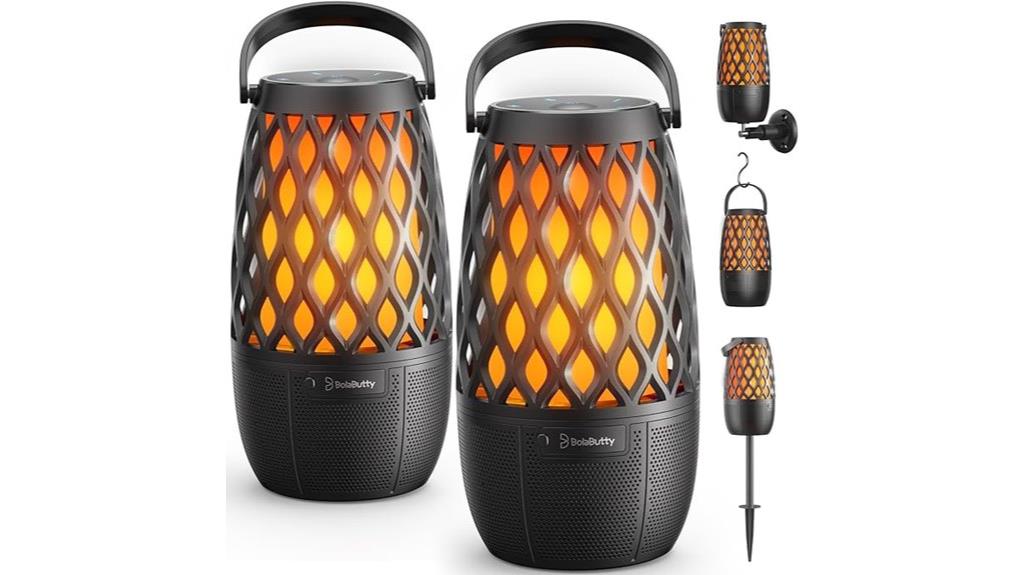 wireless outdoor speaker lights
