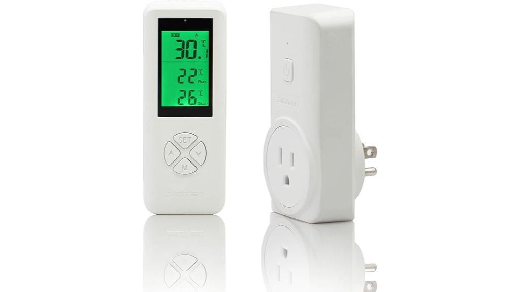 wireless programmable thermostat outlet