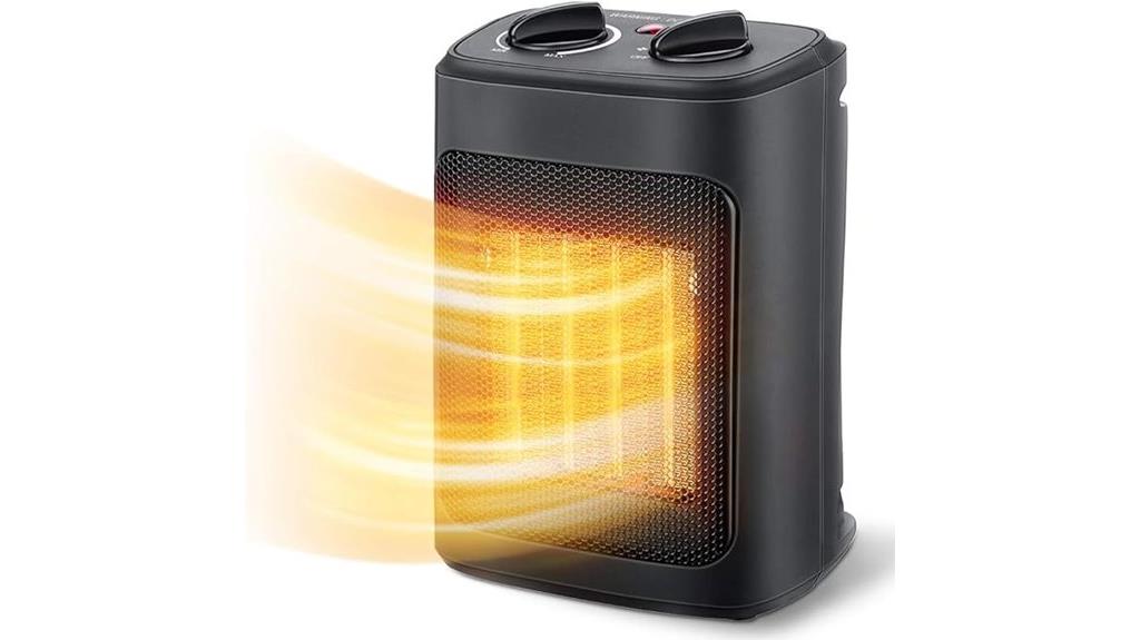 1500w thermostat fan heater