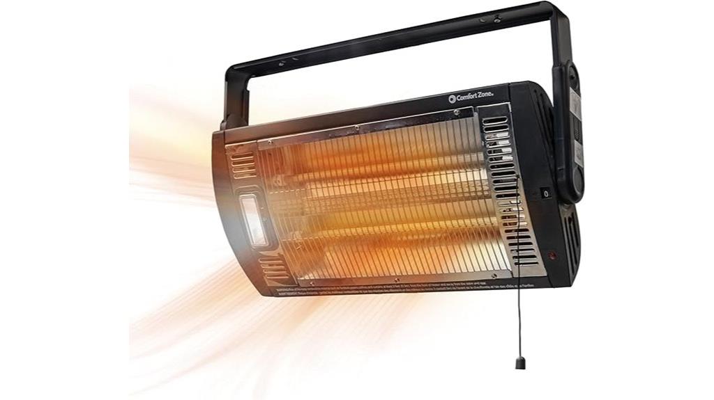dual quartz radiant heater