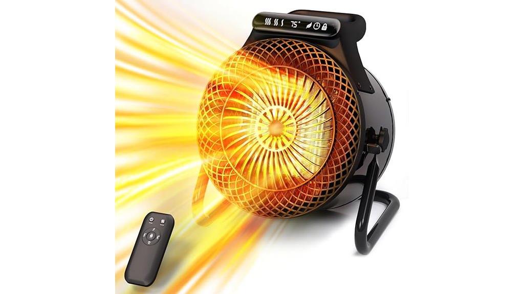 outdoor heating with remote