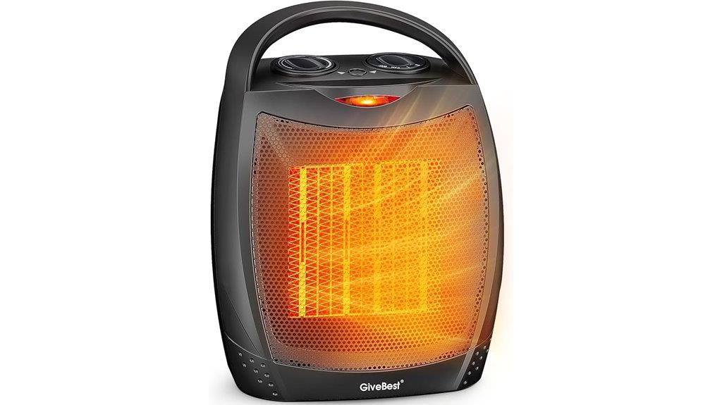 portable 1500w electric heater