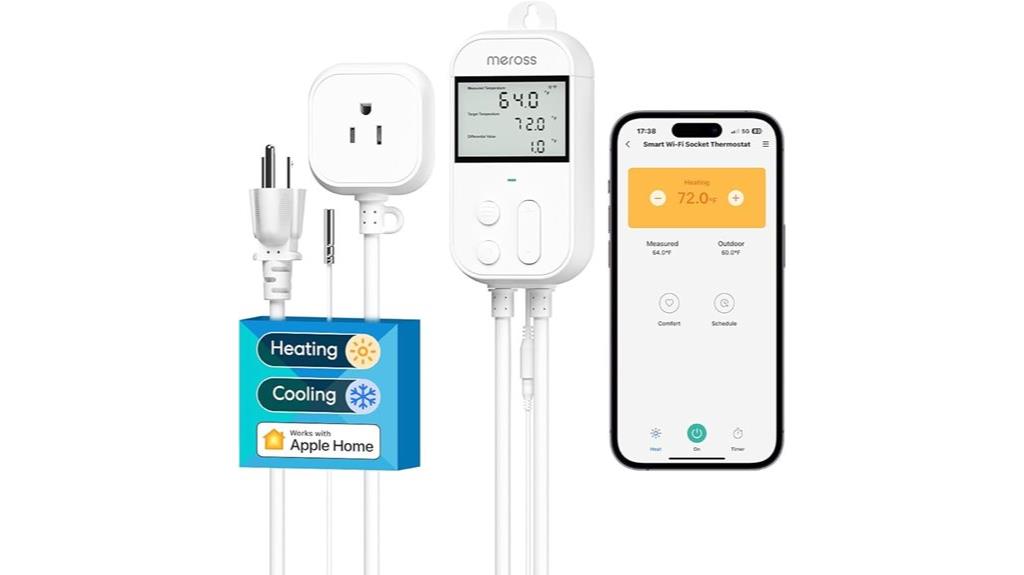 wi fi temperature control outlet