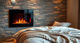 bedroom electric fireplace safety