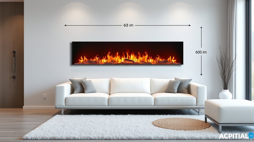 choose appropriately sized fireplace