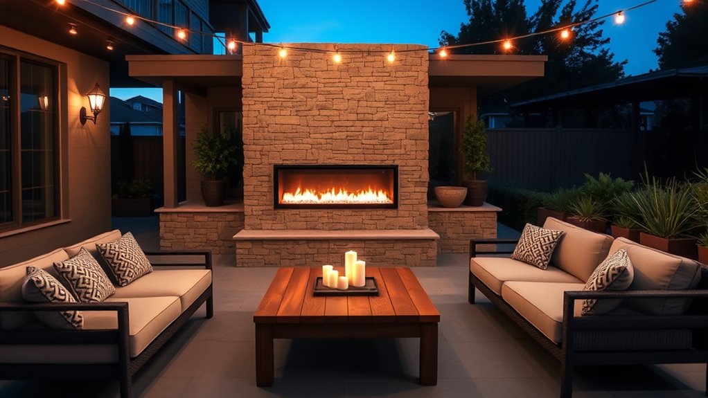 choose appropriately sized outdoor fireplace