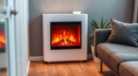compact apartment electric fireplaces