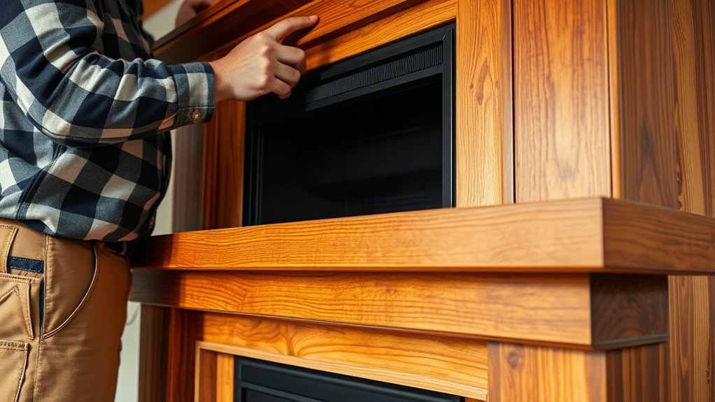 constructing a decorative mantel