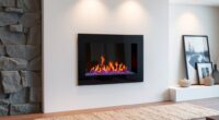 contemporary electric fireplace styles