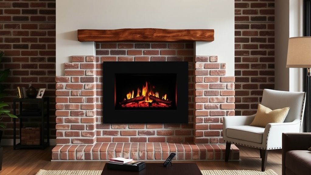 convert wood fireplace electrically